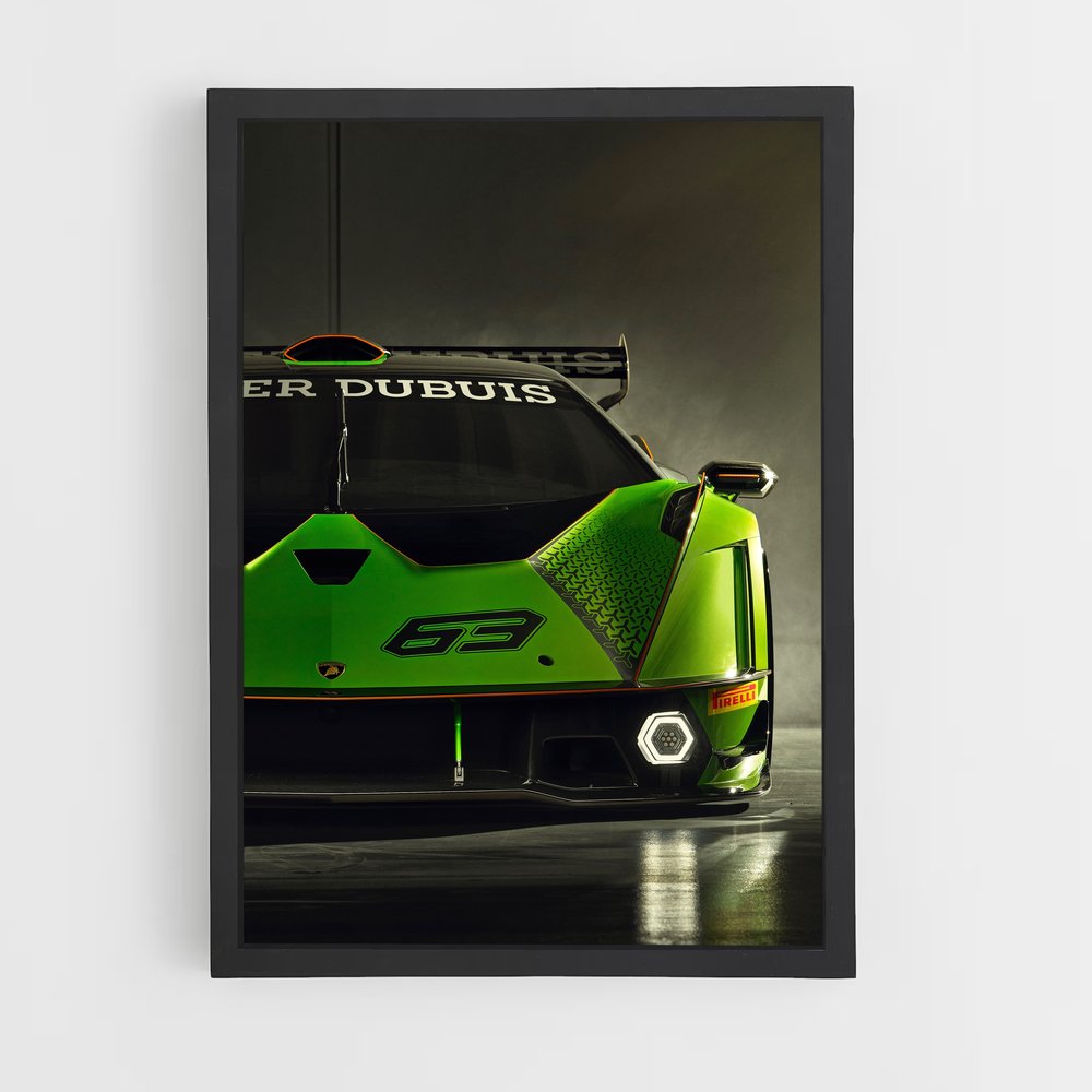 Poster Green Dream Machine – affiche Lamborghini (vue 2)